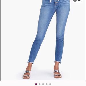 J Crew Mercantile button fly Women's Blue Denim Jeans Size 32
